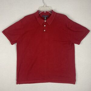 Banana Republic Polo Shirt Mens XL Pima Cotton Polo Red Short Sleeve